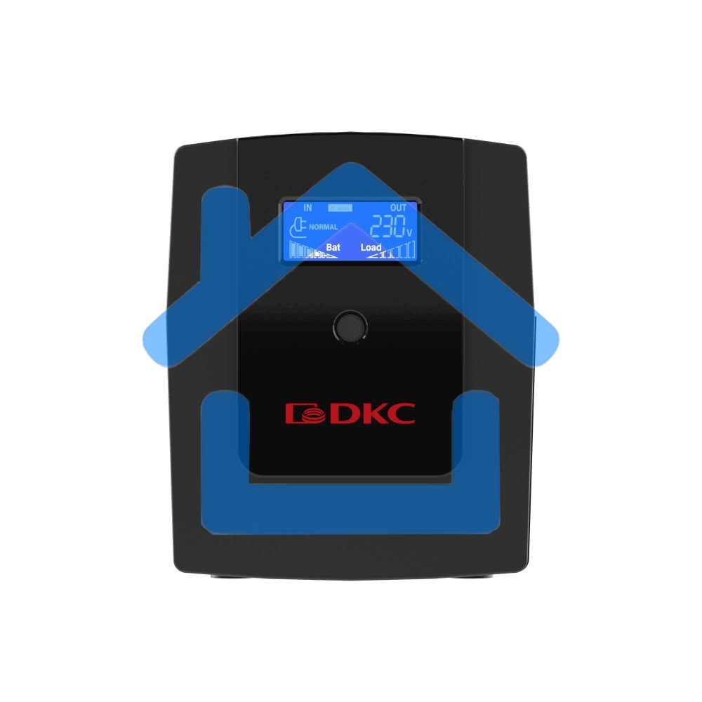 Источник бесперебойного питания ИБП Info LCD 1500В.А IEC C13 (4) USB + RJ45 DKC INFOLCD1500I