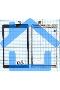 Сенсорное стекло (тачскрин) RP-275A-8.0-FPC-A2, черное