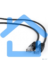 Патч-корд UTP Cablexpert PP12-3M/BK 5e, 3м, литой, многожильный черный