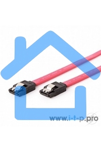 Кабель интерфейсный SATAIII Cablexpert CC-SATAM-DATA-XL, 100см, 7pin/7pin, защелка, пакет