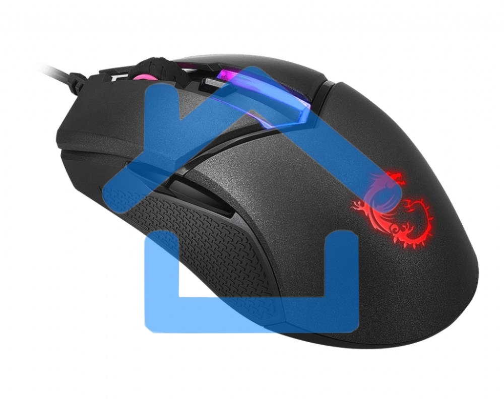 Мышь проводная MSI Clutch GM30 черный, 6200 dpi, USB, кнопки - 6