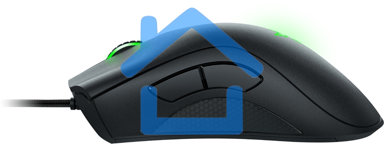 Мышь проводная Razer DeathAdder Essential черный, 6400 dpi, USB, кнопки - 5