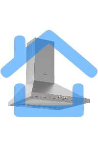 Вытяжка каминная Elikor Оптима 50Н-400-К3Л нержавеющая сталь, 50 см, 400 куб. м/ч, 55 дБ