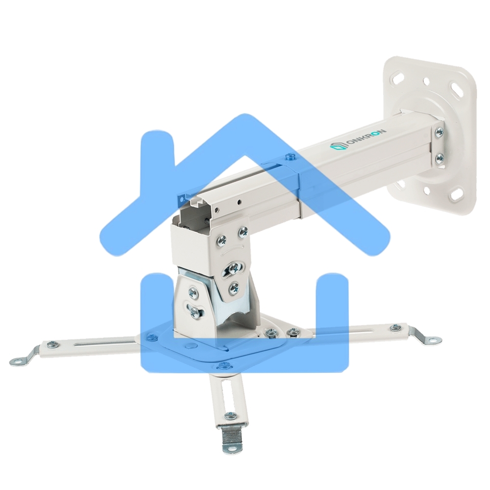 Потолочно-настенный кронштейн для проектора ONKRON K3A белый