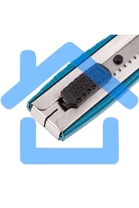 Нож 195 мм, метал.корпус, выдв. сегм. лезвие 25 мм (SK-5), метал. напр-щая, клипса для ремня Gross