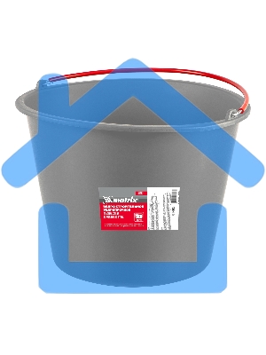 Ведро строительное Matrix пластмассовое 12 л, ударопрочное, обрезиненная ручка 81462