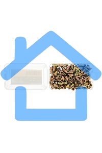 Заклепки резьбовые Denzel стальные, оцинкованные, М4, пластиковый кейс, 140 шт.