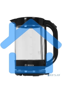 Чайник электрический Bosch TWK70B03 1.7л. 2400Вт черный (корпус: стекло)