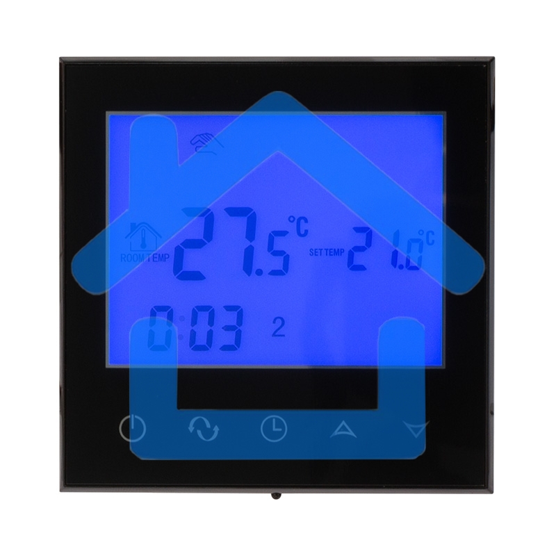 Терморегулятор с сенсорными кнопками R150 Wi-Fi черный Rexant