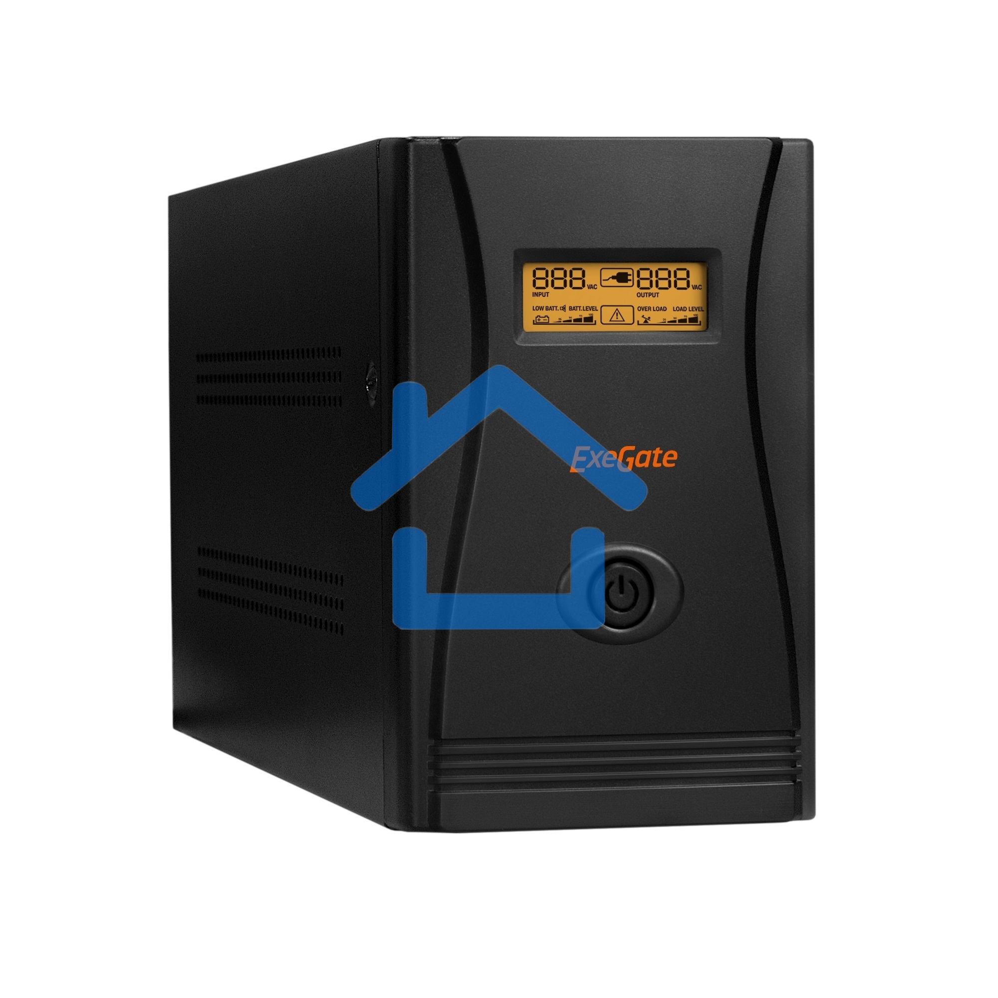Источник бесперебойного питания ExeGate SpecialPro Smart LLB-1200.LCD.AVR.4SH.USB <1200VA/750W, LCD, AVR, 4*Schuko, USB, черный>