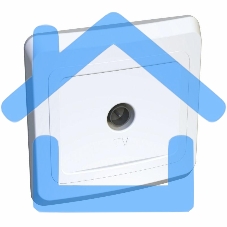 Розетка TV 1-м СП Этюд оконечная бел. SchE TVC-002B