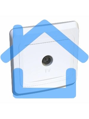 Розетка TV 1-м СП Этюд оконечная бел. SchE TVC-002B