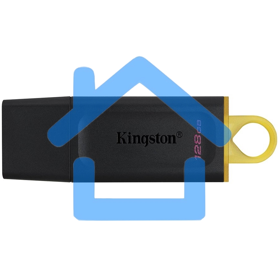 Флешка USB R/W Kingston 128Gb USB3.2 Gen1 DataTraveler Exodia (Black + Yellow)