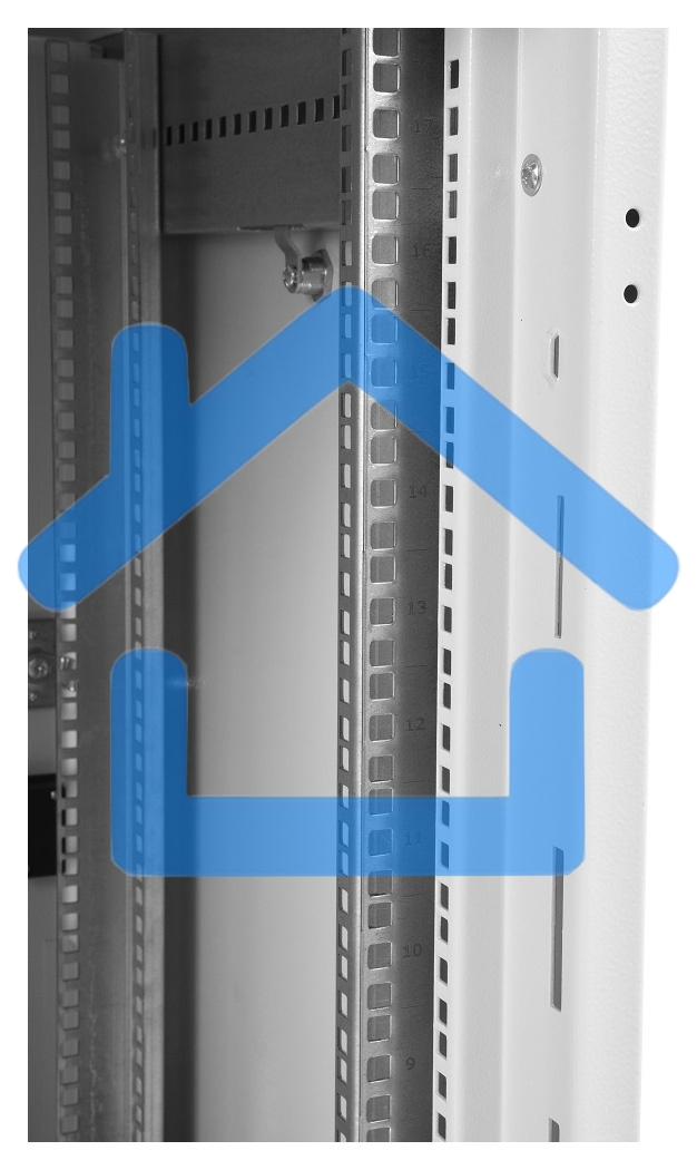 Шкаф телекоммуникационный напольный 42U (800x1000) дверь перфорированная (3 места), ШТК-М-42.8.10-4ААА