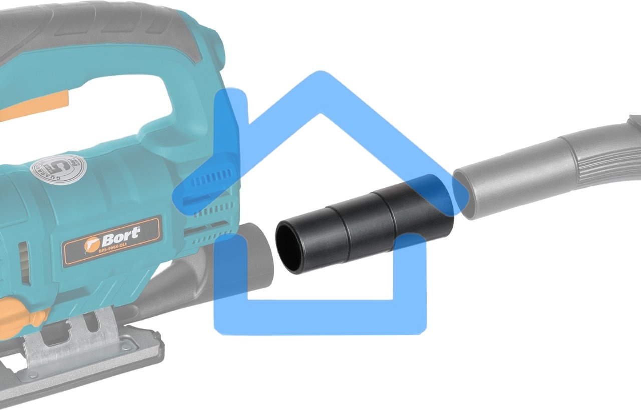 Пылесос профессиональный Bort BSS-1530 черный, 300/1500 Вт, уборка влажная/сухая, пылесборник мешок/контейнер 30л