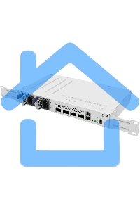 Коммутатор Mikrotik CRS504-4XQ-IN, 1x10Base-T/100Base-TX, 4xQSFP28, Switching capacity 800 Gbps