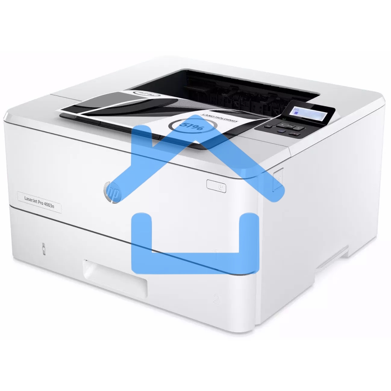 Принтер лазерный HP LaserJet Pro 4003n (2Z611A), A4, ч/б, печ. до 40 стр/мин., 1200 x 1200 dpi, USB, RJ-45, Air Print, Mopria