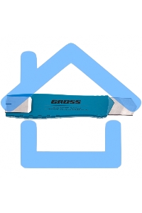 Нож 195 мм, метал.корпус, выдв. сегм. лезвие 25 мм (SK-5), метал. напр-щая, клипса для ремня Gross