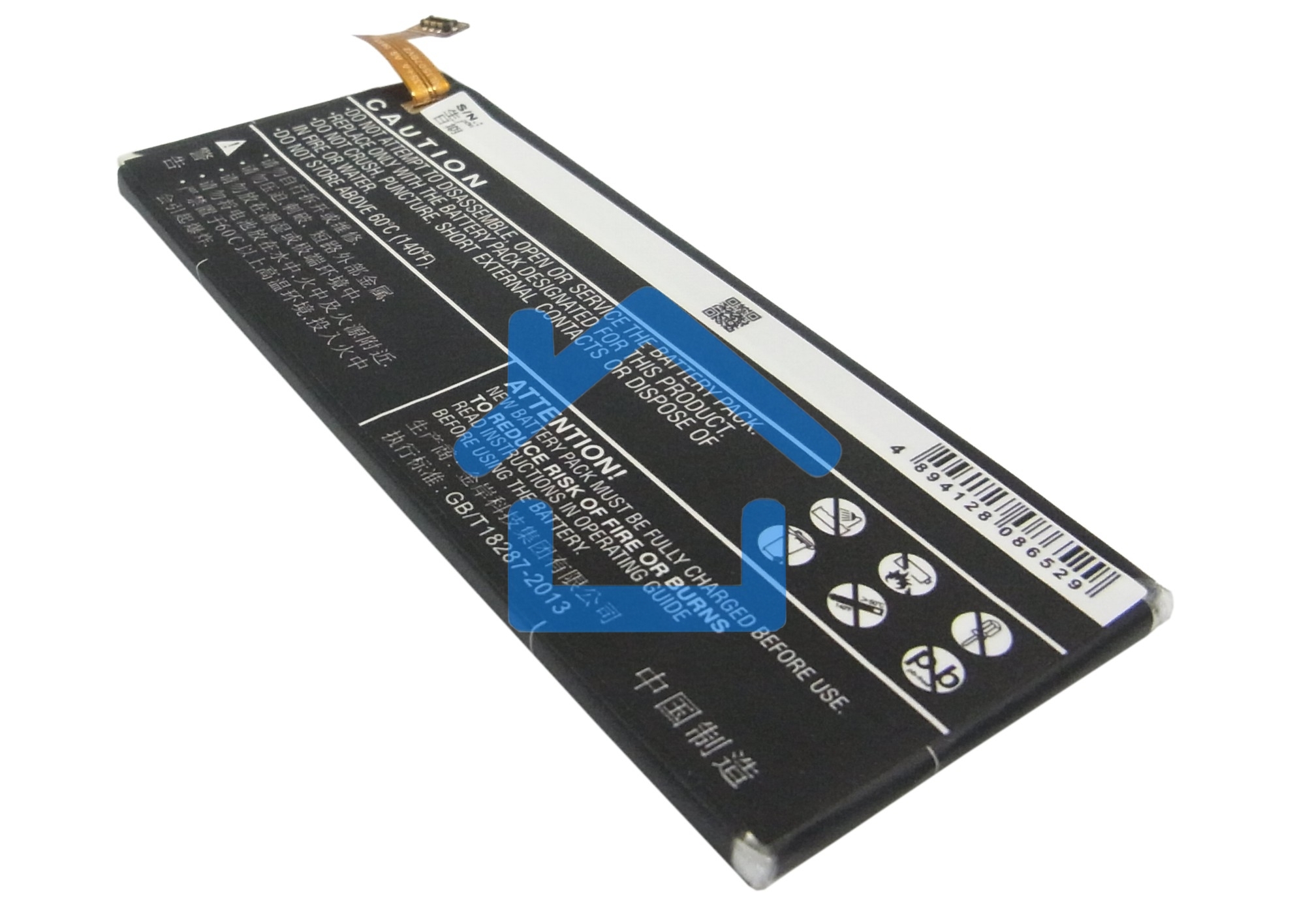 Аккумулятор CameronSino CS-ZTG717XL ZTE Li3824T43P6hA54236-H для ZTE Blade S6 G717C 3.8V / 2300mAh / 8.74Wh