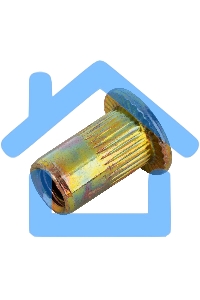 Заклепки резьбовые Denzel стальные, оцинкованные, М4, пластиковый кейс, 140 шт.