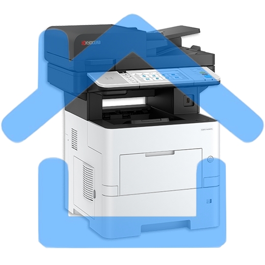 МФУ лазерное Kyocera ECOSYS MA4500ix (110C113NL0), A4, ч/б, печ. до 45 стр/мин., скан. до 60 стр/мин. (ч/б) 40 стр/мин. цвет, 1200 x 1200 dpi (печать) 600x600dpi (скан.), USB, RJ-45, Air Print, Mopria