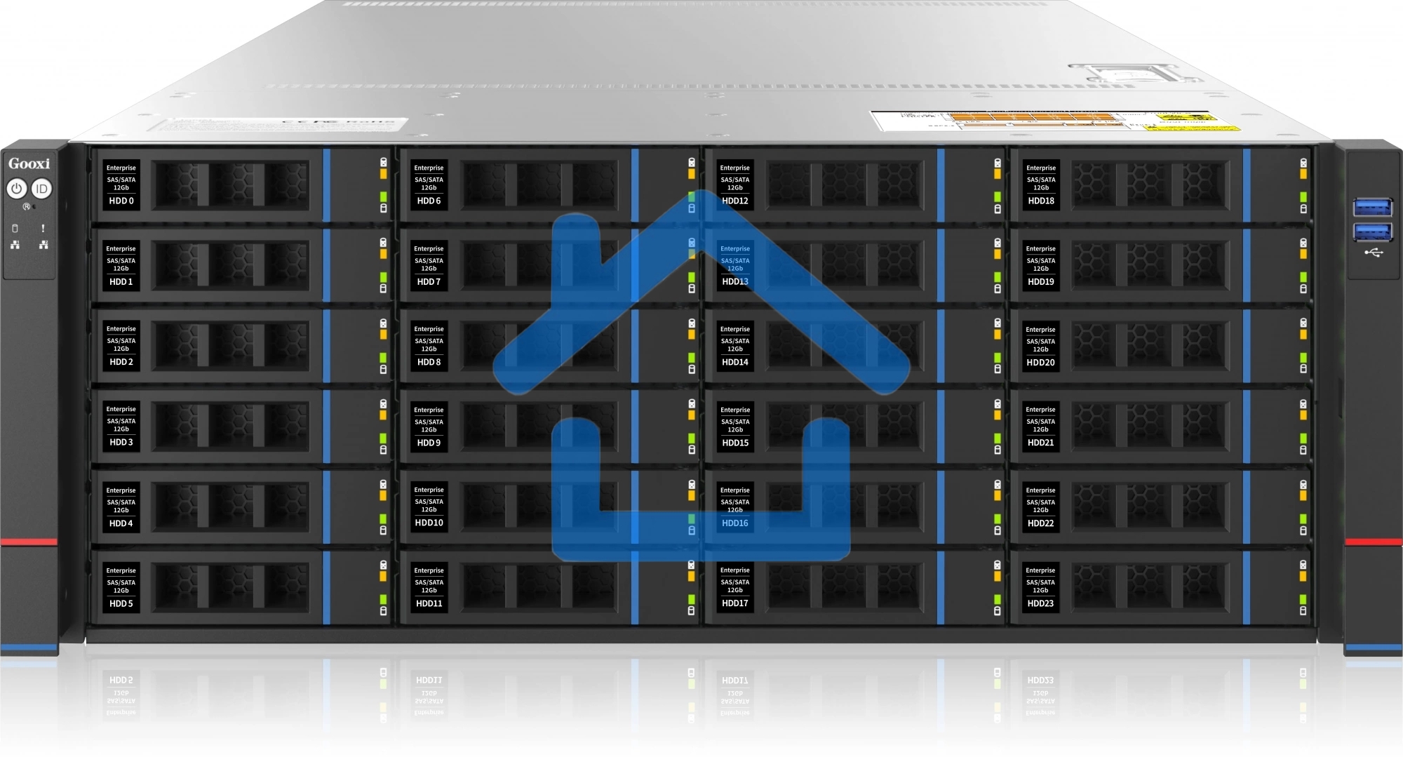 Сервер IRU Rock g4224p 2x4310 2x32Gb 9361-8I AST2500 2P 1G 2x1300W w/o OS