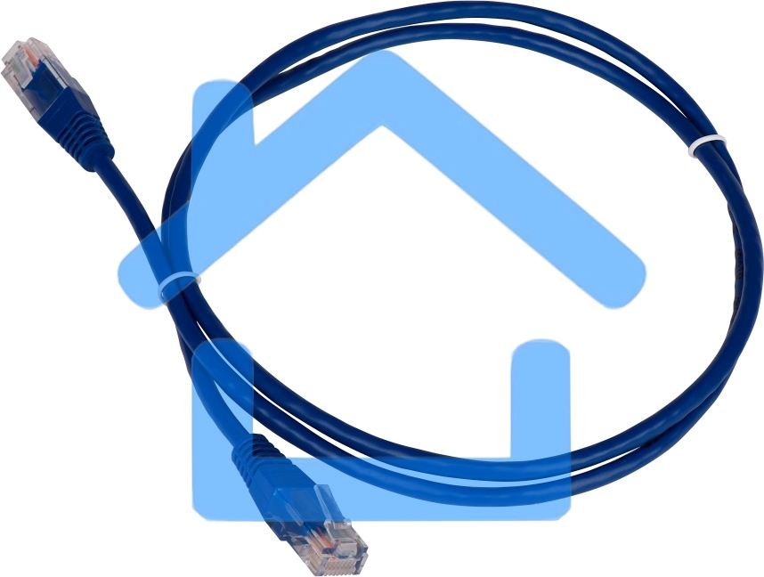 Кабель Патч-корд Lanmaster TWT-45-45-10-BL вилка RJ-45-вилка RJ-45 кат.5е 10м синий ПВХ (уп.:1шт)