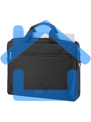 Сумка для ноутбука Сумка SUMDEX PON-117 (BK) нейлон, черная до 17