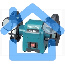 Точило Makita GB 602 Точило,250Вт,2850об\м,2круг150х12.7мм,9.4кг,кор 