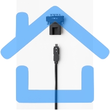 Отсоединяемый модуль Wize WDV10-R-DL приемник DVI (M) - HDMI-D (F)