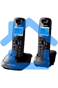 Телефон беспроводной (DECT) Panasonic KX-TG2512RU2 Доп трубка в комплекте, АОН, Caller ID, спикерфон, полифония