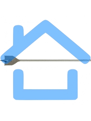 Сверло по дереву Matrix перовое удлиненное, 32 х 300 мм, 6-гранный хвостовик