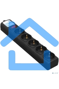 Сетевой фильтр Powercube SPG5-С5 5м (5 розеток) черный (коробка)