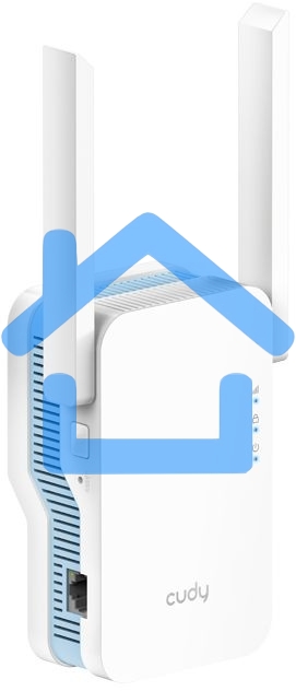 Повторитель беспроводного сигнала Cudy RE1200 AC1200 10/100BASE-TX/Wi-Fi белый