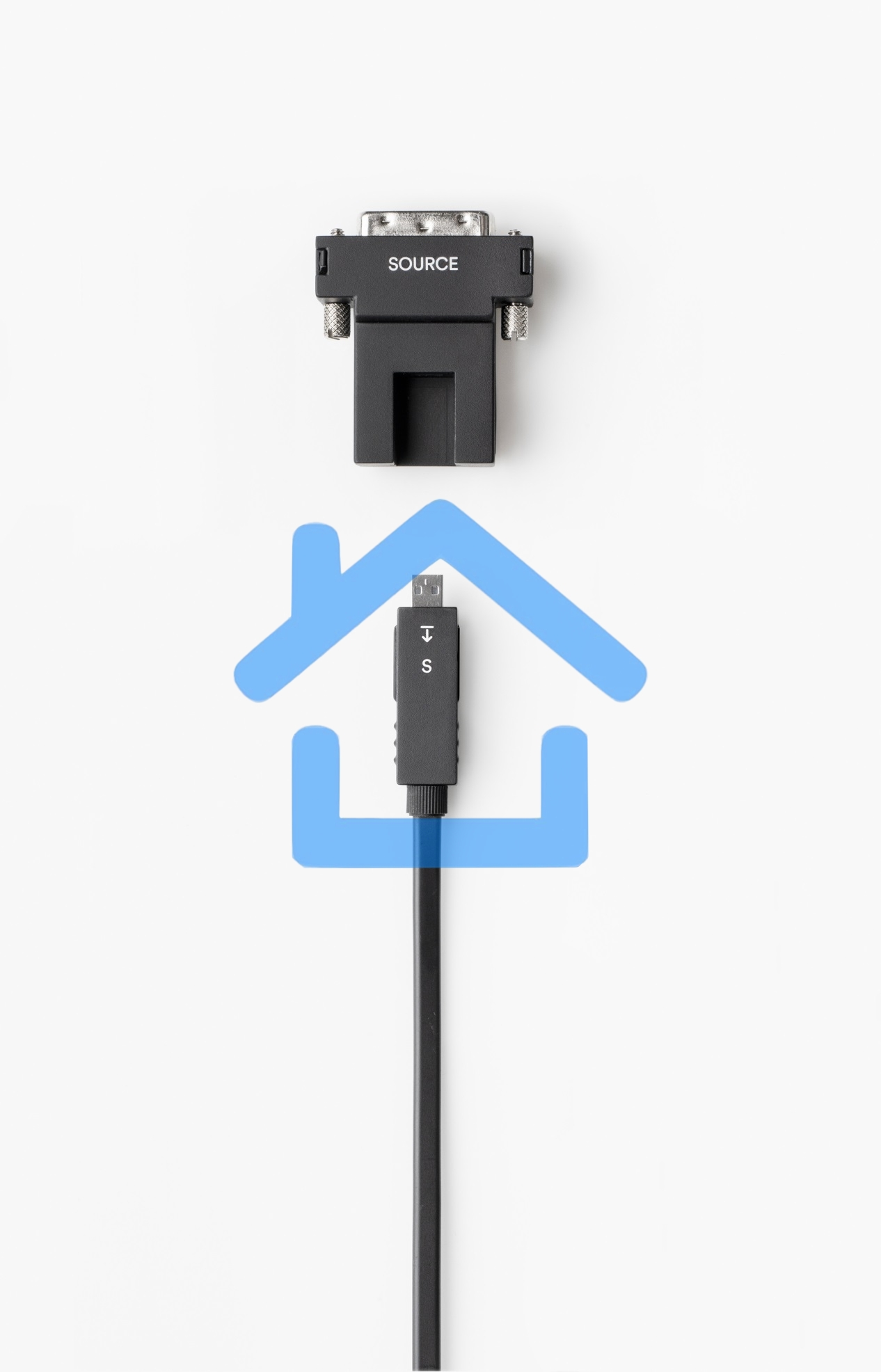 Отсоединяемый модуль, Wize WDV10-T-DL передатчик DVI (M) - HDMI-D (F)