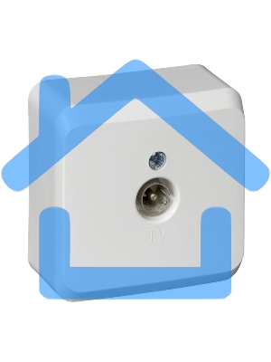 Розетка TV 1-м ОП Этюд крем. SchE TVA-002K