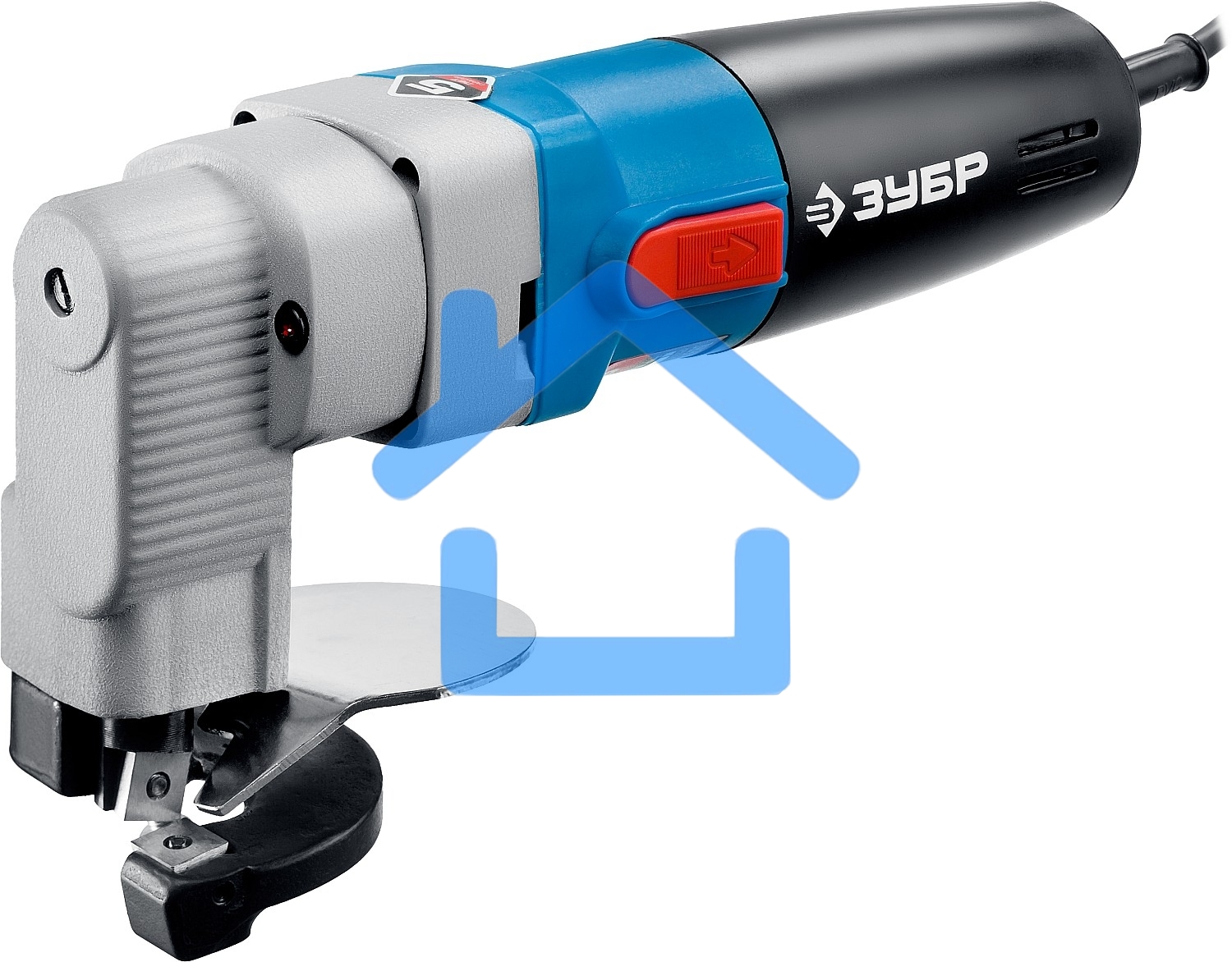 Ножницы лезв. ЗУБР ЗНЛ-500 листовые, 500Вт 1800/мин сталь:2.5мм мин.рад.40мм в кейсе