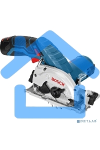 Пилы электрические сабельные, ленточные, Лобзики Bosch GKS 10,8 V-LI 06016A1001 Пила циркулярная аккумуляторная диаметр диска 85мм, скорось вращения 1400 об/мин,напряжение аккум 10.8 В,емкость аккум 2А*ч,вес 1.2кг