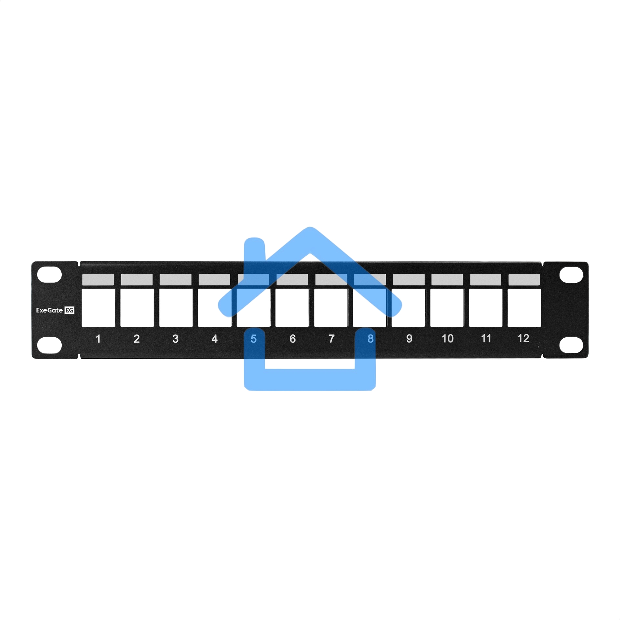 Патч-панель модульная ExeGate EPPB-10-12 (10