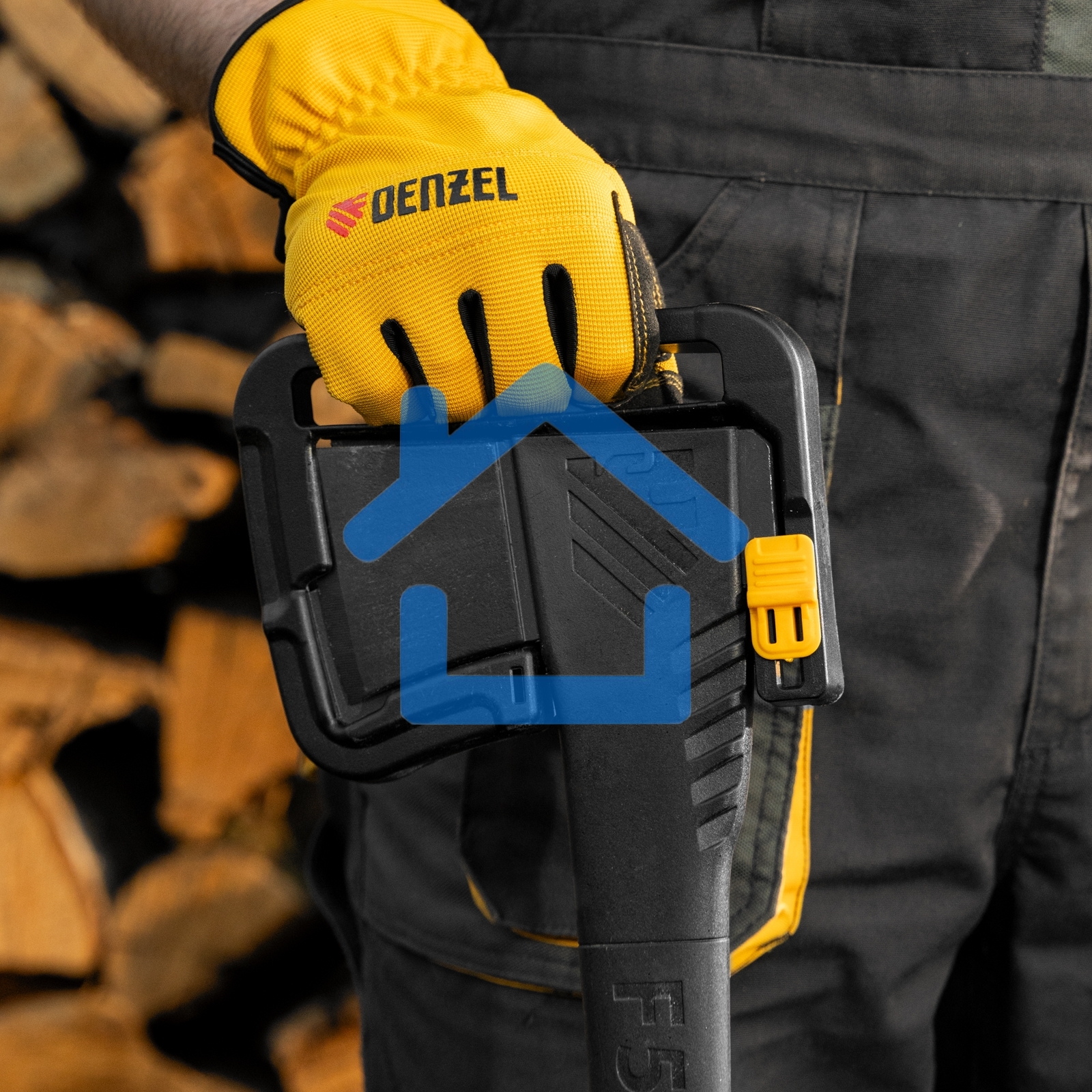 Топор-колун Denzel 21432 F5, 1100 гр, двухкомпонентная рукоятка, 500 мм
