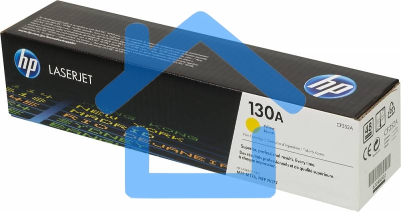 Тонер Картридж HP 130A CF352A желтый для HP M153/M176/M177
