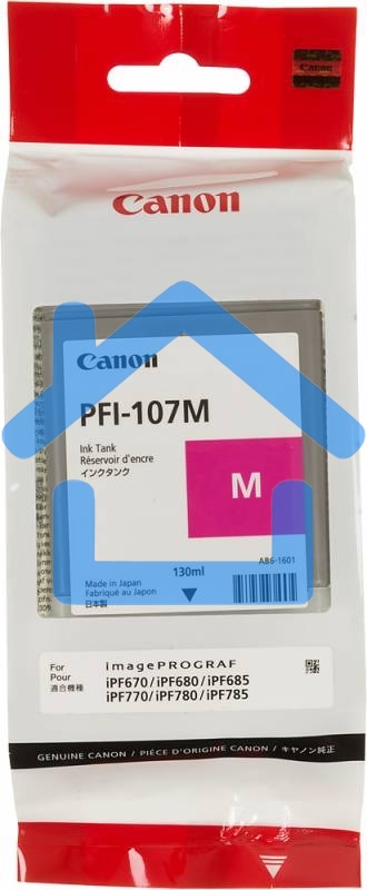 Картридж струйный Canon PFI-107M (6707B001) пурпурный (130 мл) для Canon iP F680/685/780/785