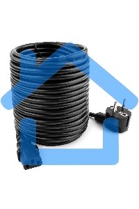 Кабель Кабель питания Gembird 10.0м, VDE(0.75мм), черный, с зазем., пакет PC-186-VDE-10M