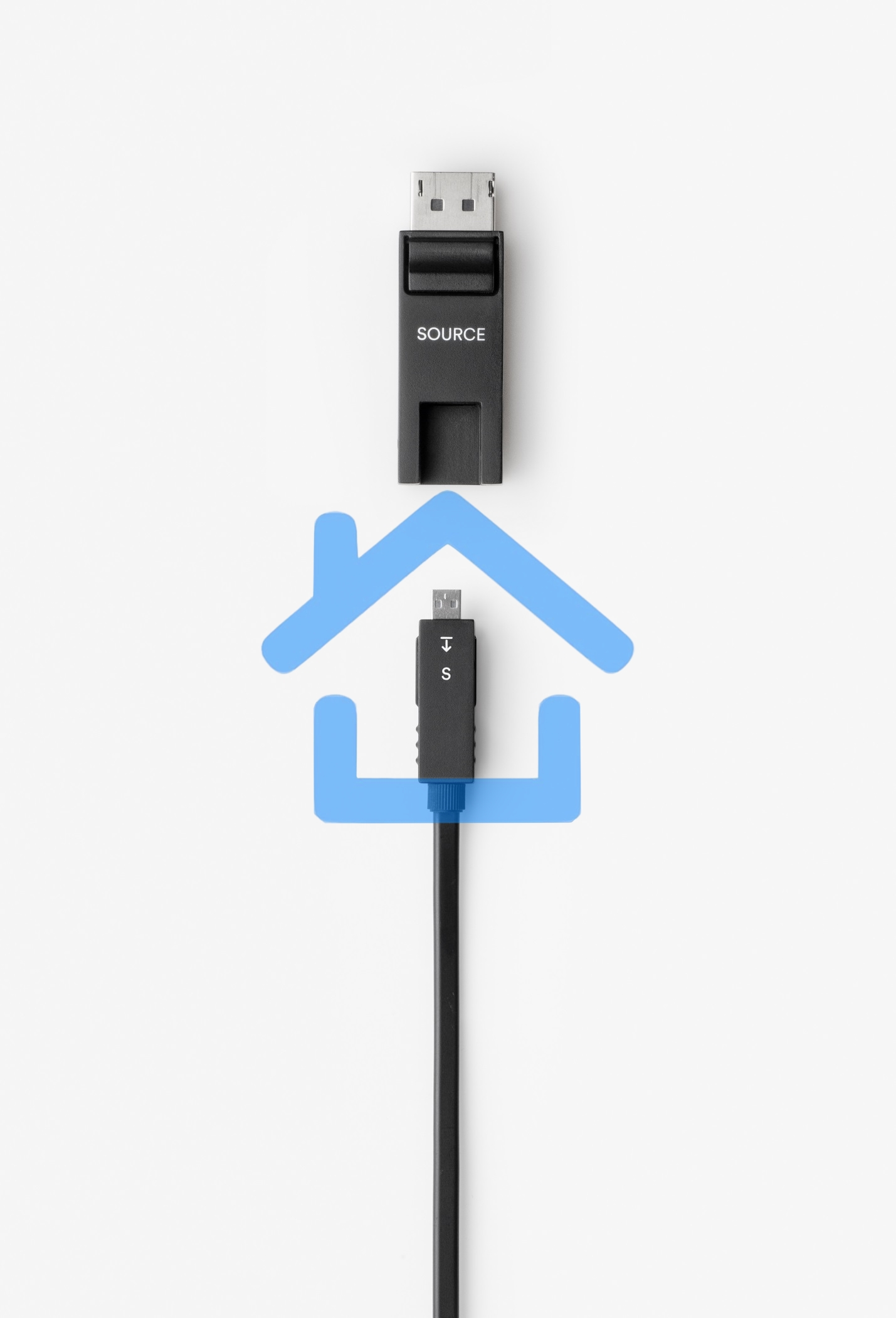 Отсоединяемый модуль, Wize WDP20-T-DL передатчик Display Port (M) - HDMI-D (F)