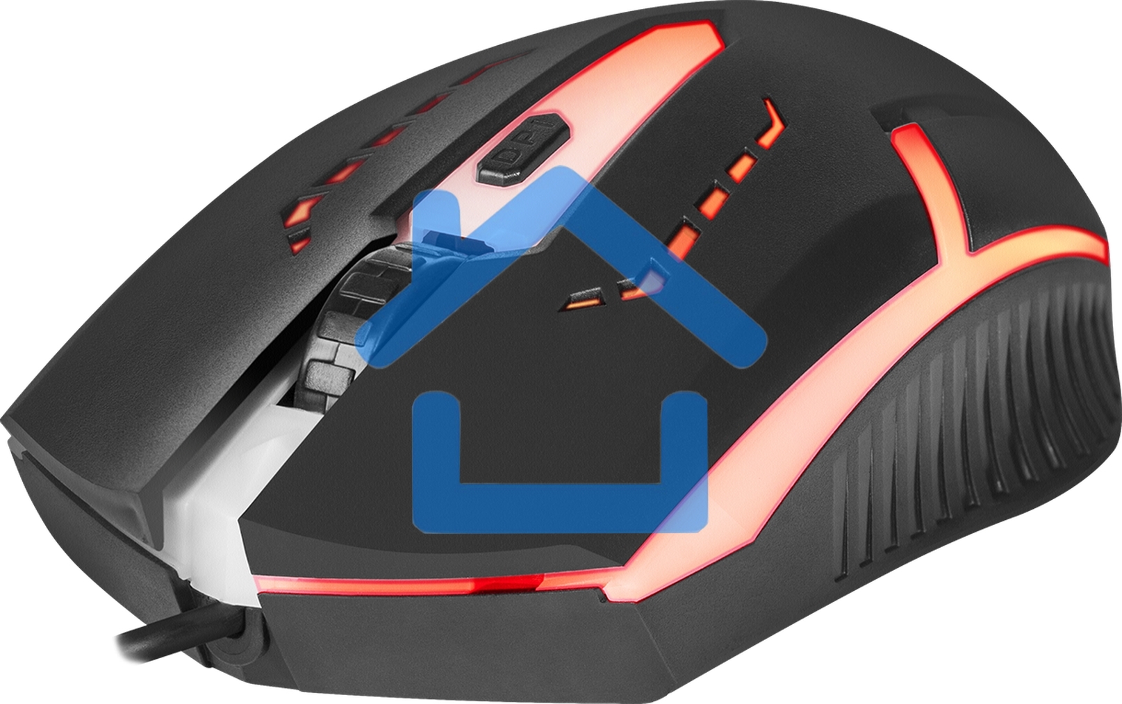 Мышь проводная Defender Hit MB-601 черный, 1200 dpi, USB, кнопки - 4