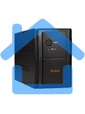 Источник бесперебойного питания ExeGate EP285488RUS SpecialPro UNB-1200.LED.AVR.C13.RJ.USB 1200VA/750W, LED, AVR, 6*IEC-C13, RJ45/11, USB, черный