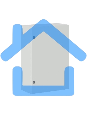 Корпус ST с М/П 1200х800х400мм сварной навесной ДКС R5ST1284