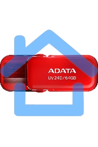 Флешка USB ADATA UV240 (AUV240-64G-RRD), 64 Gb, USB 2.0, R/W 15/5, красный