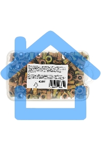 Заклепки резьбовые Denzel стальные, оцинкованные, М4, пластиковый кейс, 140 шт.