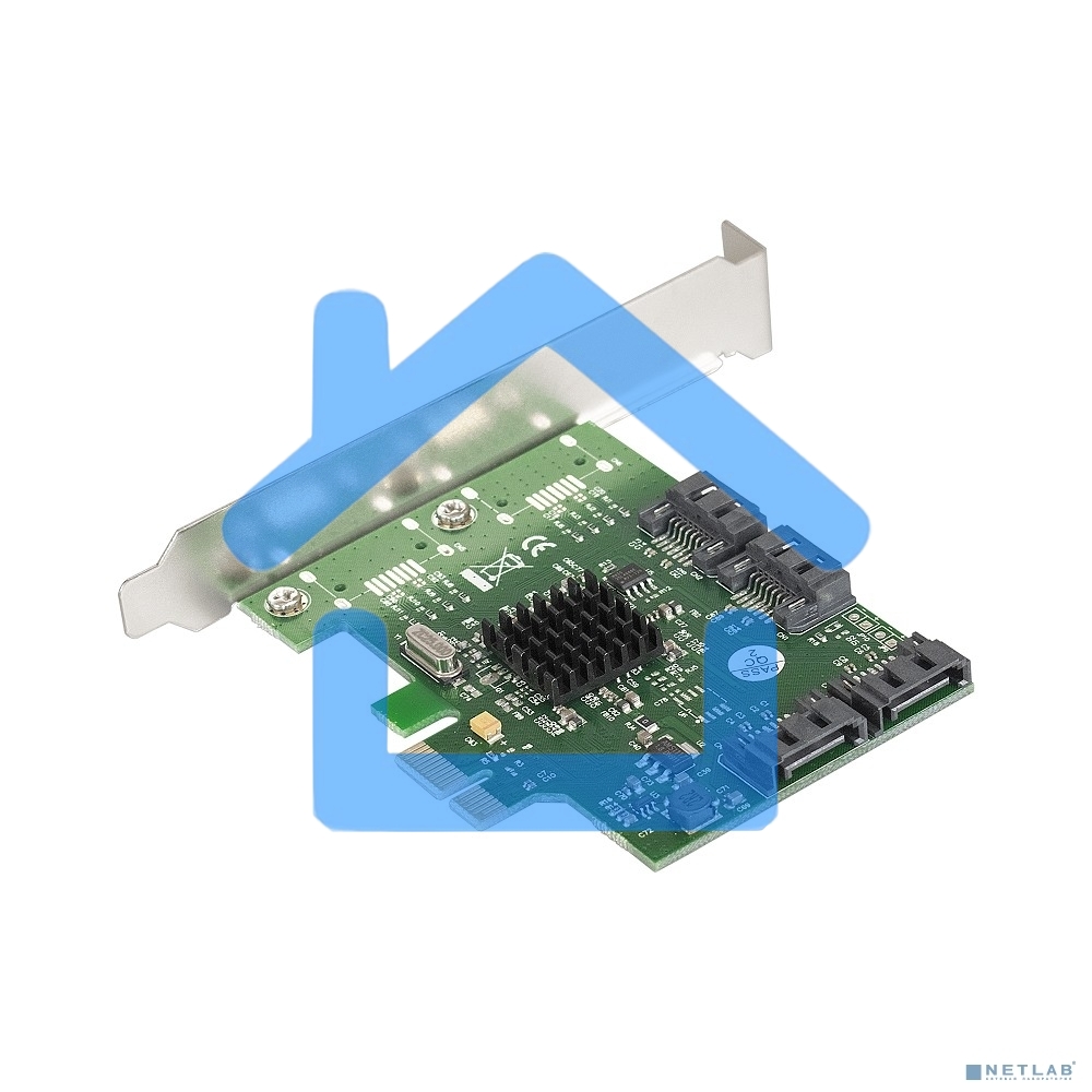 Контроллер ExeGate EXE-503 PCI-E 2.0, SATA3 6Gb/s, 4 int (OEM)